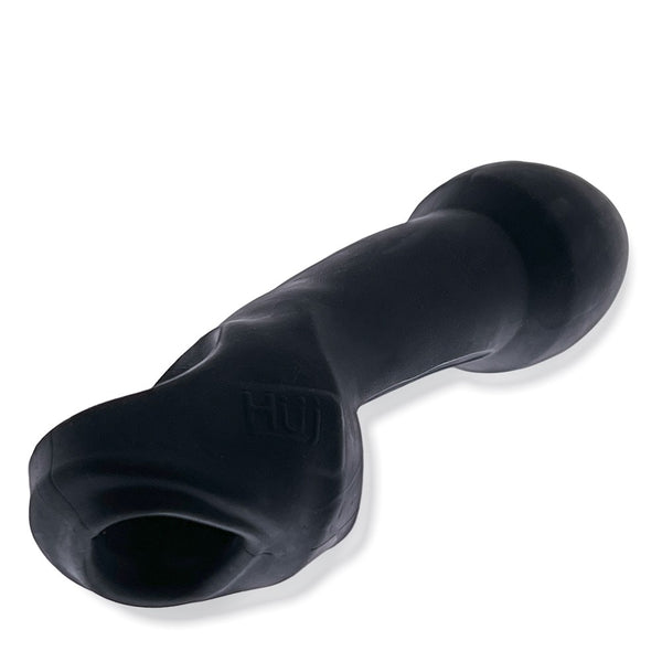 DOUBLE THRUSTER Double Penetration Cock & Ball Sling "Strap On" - Tar Ice