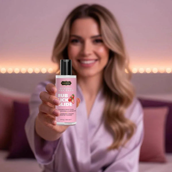 Divine Nectars Strawberry Dreams Flavored Body Glide - 150ml