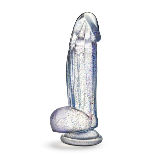 Naturally Yours Bling 7.5" Glitter Cock - Sparkling Clear