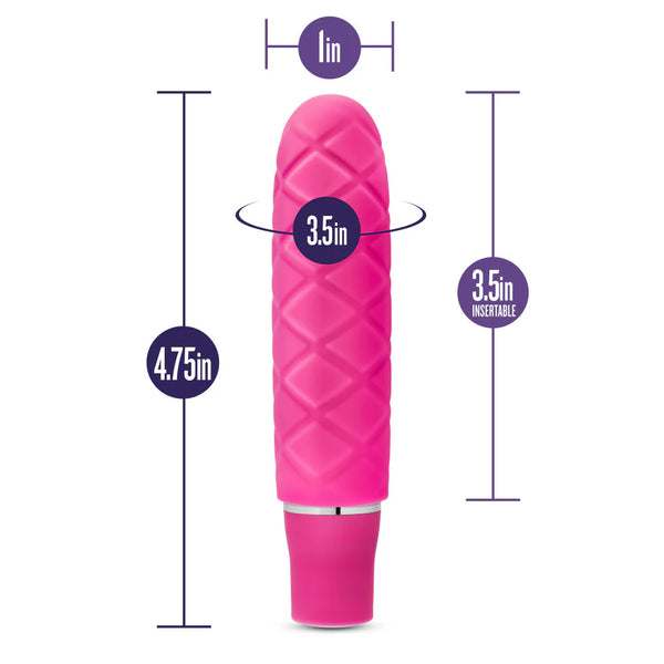 Luxe Cozi Platinum-Cured Silicone Vibrator - Fuchsia