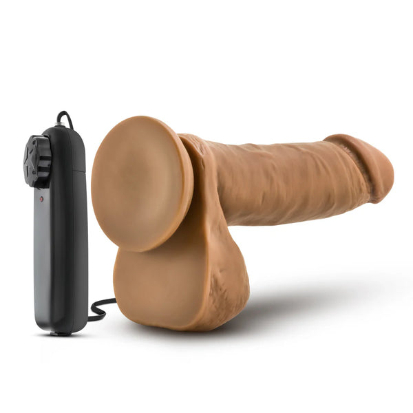 Coverboy Soccer Champ 8" Remote Control Vibrating Dildo with Balls