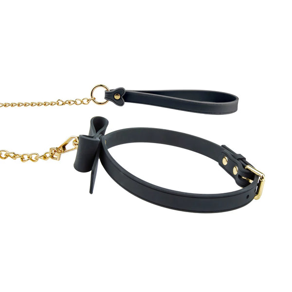 Temptasia Ardor Silicone Collar & Leash with Bow