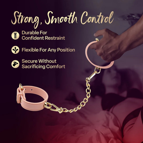 Temptasia Ardor Silicone Wrist & Ankle Restraints - Pink