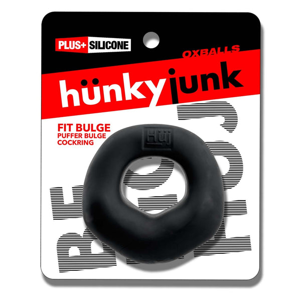FIT BULGE Hung-Style Extra Thick Cock Ring  - Black Fog