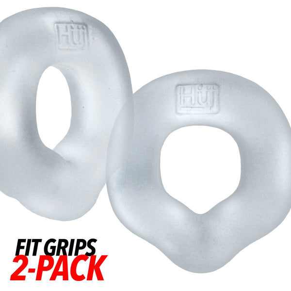 FIT GRIPS 2-Pack Ergo-Fit Cockrings - Clear