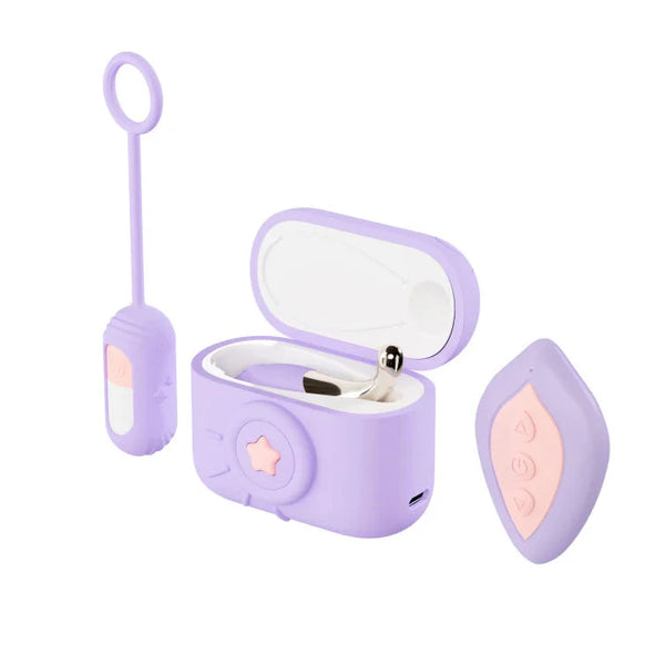 Play With Me Snapstar 4 Piece Remote Control Vibrator Set with Charging Case