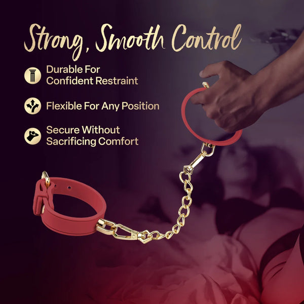 Temptasia Ardor Silicone Wrist & Ankle Restraints - Red