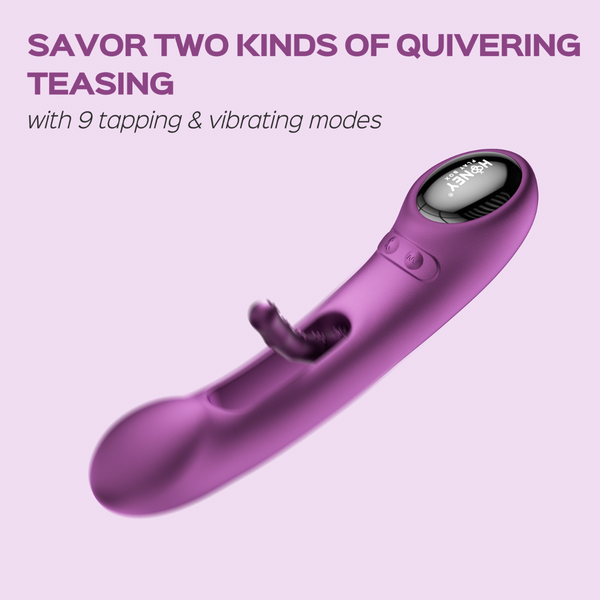 TEMPO App-Controlled Pressure Sensing Kinky Finger Tapping G-Spot Vibrator