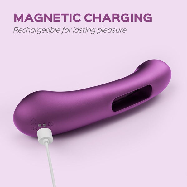 TEMPO App-Controlled Pressure Sensing Kinky Finger Tapping G-Spot Vibrator