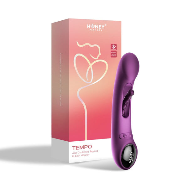 TEMPO App-Controlled Pressure Sensing Kinky Finger Tapping G-Spot Vibrator