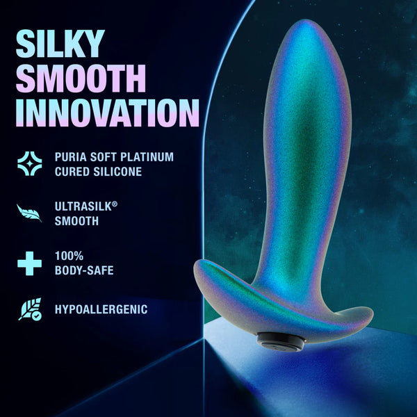 Anal Adventures Matrix The Voyager Platinum-Cured Rechargeable Vibrating Anal Plug With AnchorTech™ Base - Neptune Teal