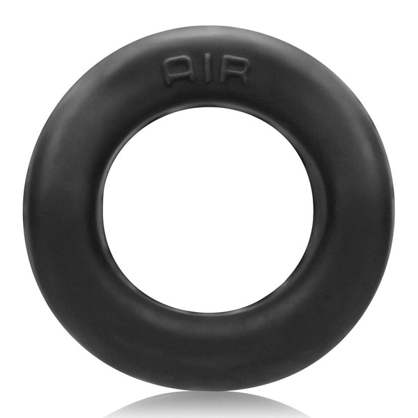 AIR PLUS+silicone™ Comfort Air-Lite Vented Bulge-Fit Cock Ring - Black Ice