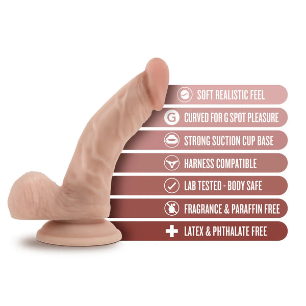Dr. Skin Dr. Stephen 6.5" Dildo With Balls - Vanilla