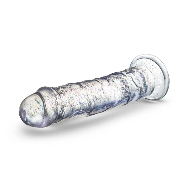 Naturally Yours Glamor 7" Glitter Cock  - Sparkling Clear