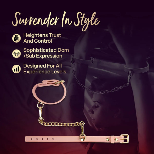 Temptasia Ardor Silicone Wrist & Ankle Restraints - Pink