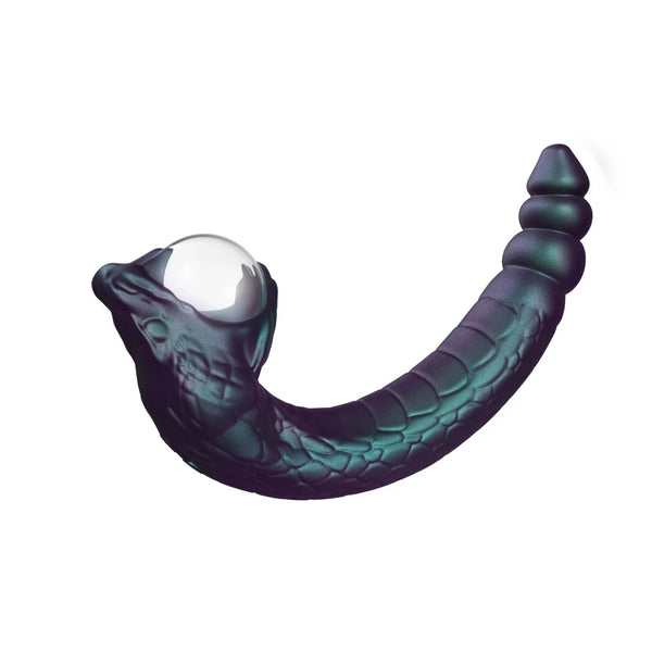 Temptasia Rattle Snake Rechargeable Dual Ended Vibrator with Mystical Plasma Globe