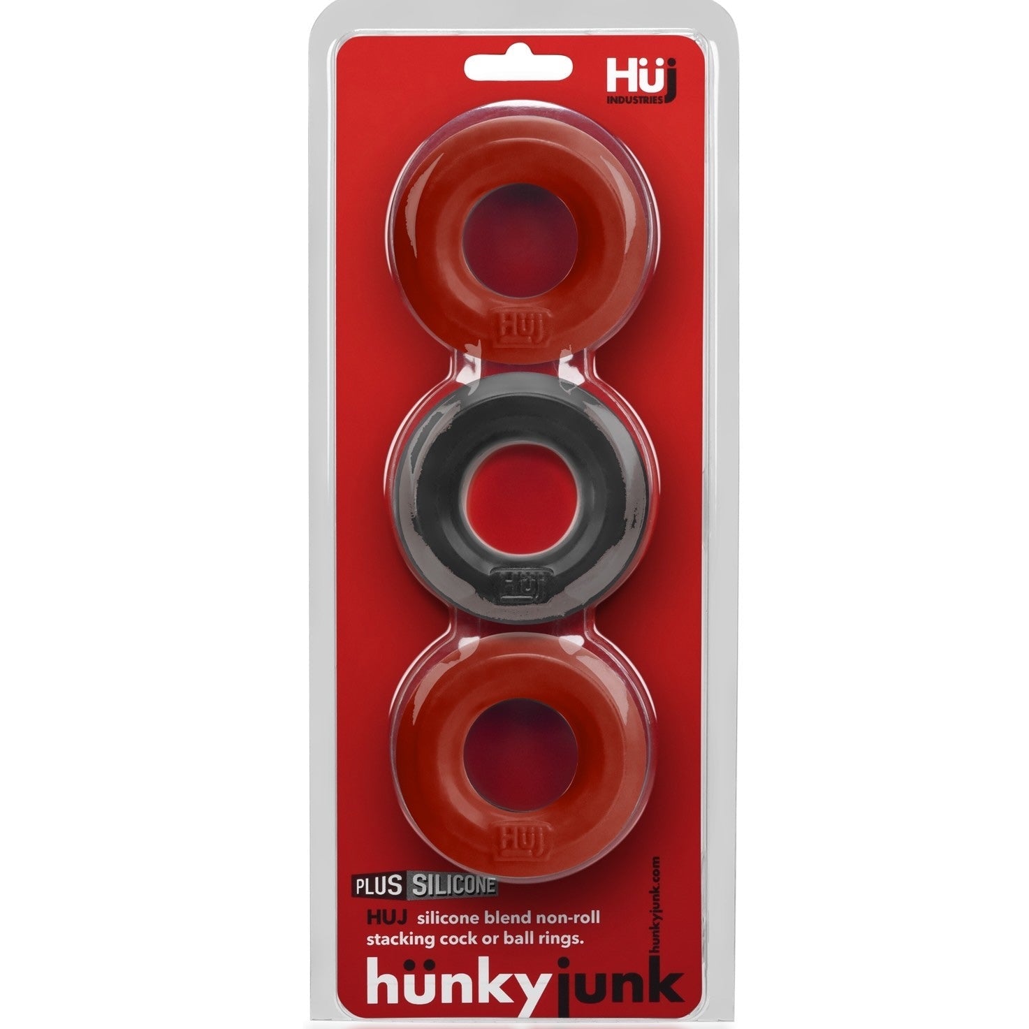 HUJ3 3-Pack No Roll C-Rings - Cherry Ice