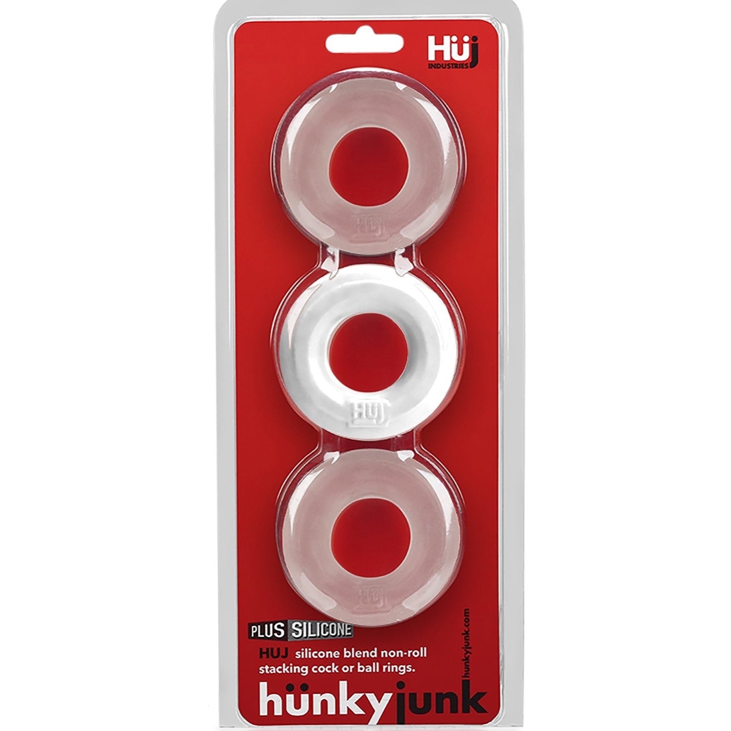 HUJ3 3-Pack No Roll C-Rings - White Ice