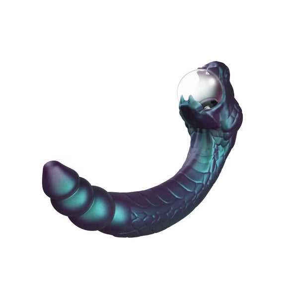 Temptasia Rattle Snake Rechargeable Dual Ended Vibrator with Mystical Plasma Globe