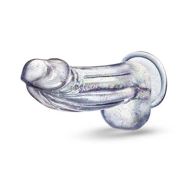 Naturally Yours Bling 7.5" Glitter Cock - Sparkling Clear