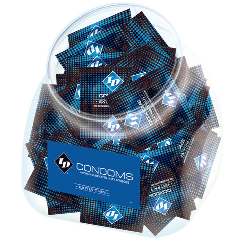 Extra Thin Lubricated Condom Jar - 144 Count