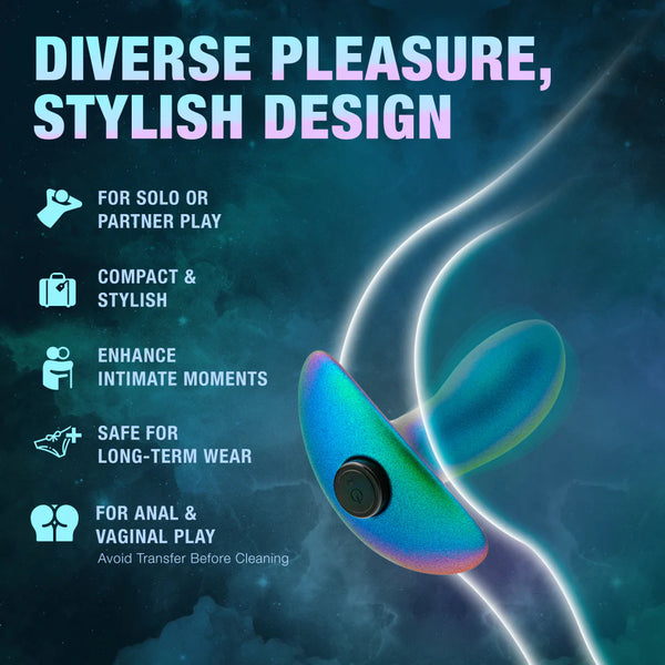 Anal Adventures Matrix The Voyager Platinum-Cured Rechargeable Vibrating Anal Plug With AnchorTech™ Base - Neptune Teal
