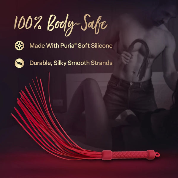Temptasia Ardor Silicone Flogger - Red