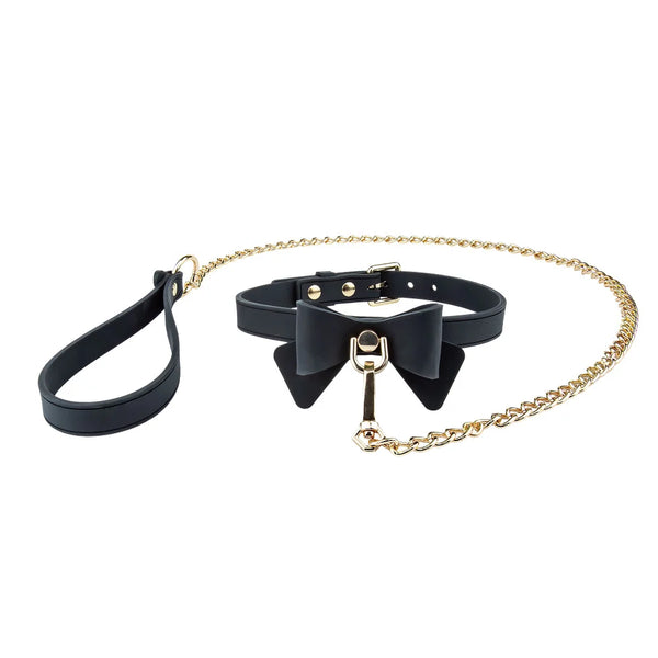 Temptasia Ardor Silicone Collar & Leash with Bow