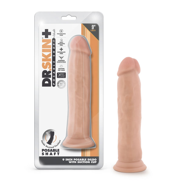 Dr. Skin Plus 9" Posable Thick Dildo