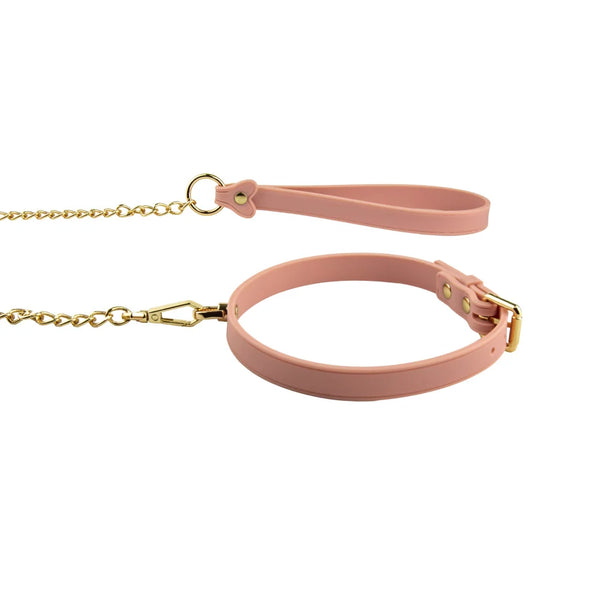 Temptasia Ardor Silicone Collar & Leash - Pink
