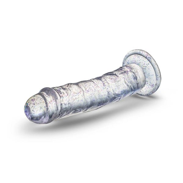 Naturally Yours Gala 6" Glitter Cock  - Sparkling Clear