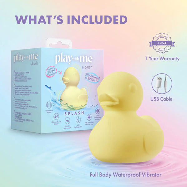 Play With Me Splash Rechargeable Waterproof Clitoral & Full Body Massager