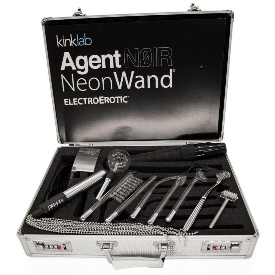 ElectroErotic Agent Noir Neon Wand Kit with Aluminum Case