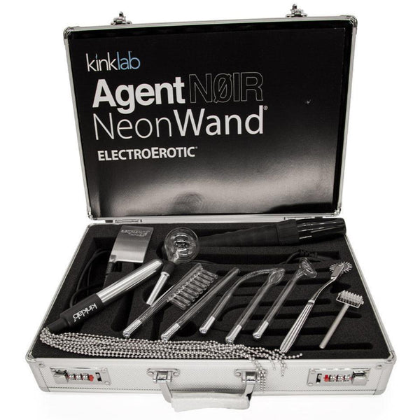 ElectroErotic Agent Noir Neon Wand Kit with Aluminum Case