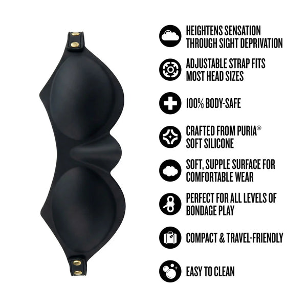 Temptasia Ardor Silicone Blindfold - Black