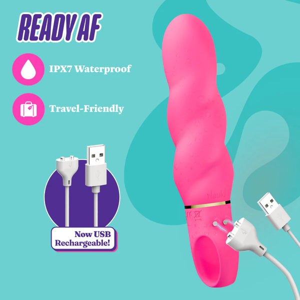 Aria Amazing AF Rumble Tech™ Spiral G-Spot Rechargeable Silicone Vibrator