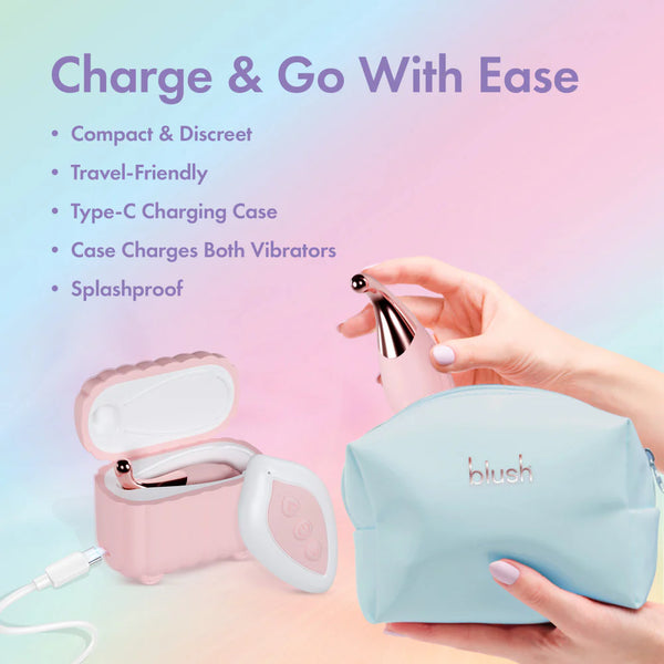 Play With Me Wanderlust 4 Piece Remote Control Vibrator Set with Charging Case