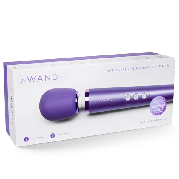 Petite Rechargeable Wand Massager - Violet