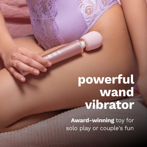 Petite Rechargeable Wand Massager - Rose Gold