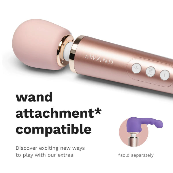 Petite Rechargeable Wand Massager - Rose Gold