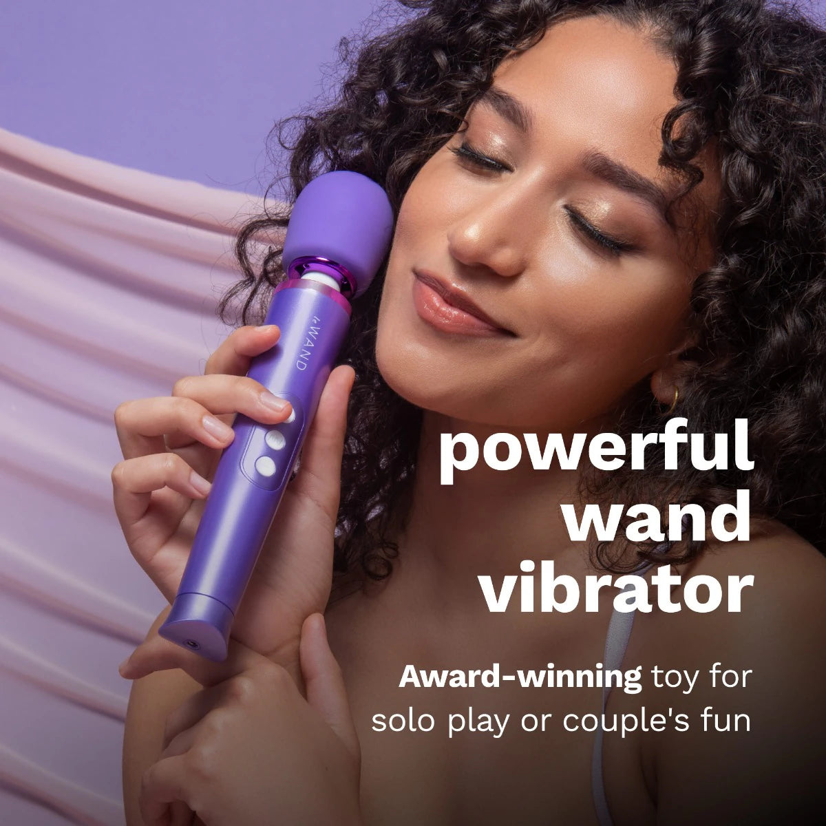 Petite Rechargeable Wand Massager - Violet