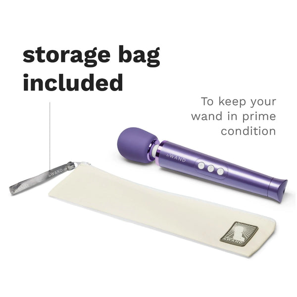 Petite Rechargeable Wand Massager - Violet