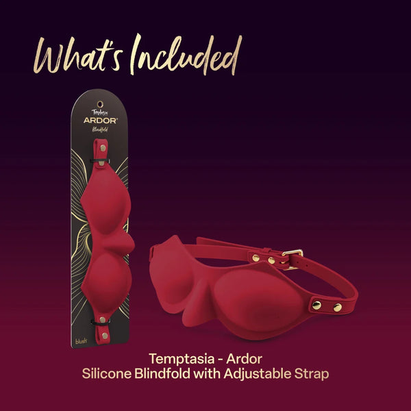 Temptasia Ardor Silicone Blindfold - Red