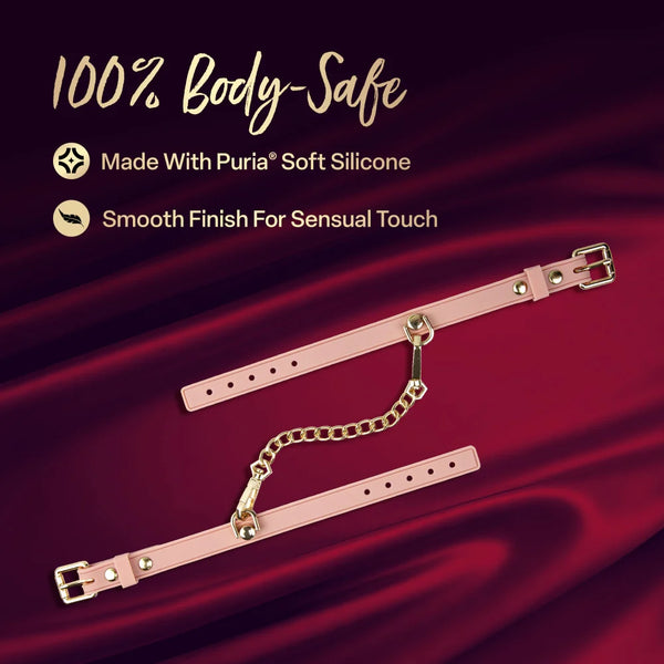 Temptasia Ardor Silicone Wrist & Ankle Restraints - Pink