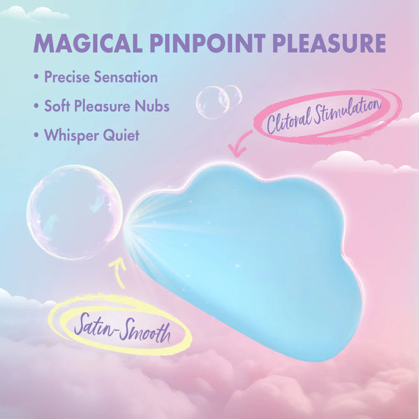 Play With Me Cuddle Cloud Handheld Rechargeable Clitoral Vibrator With Sensual Pleasure Nubs
