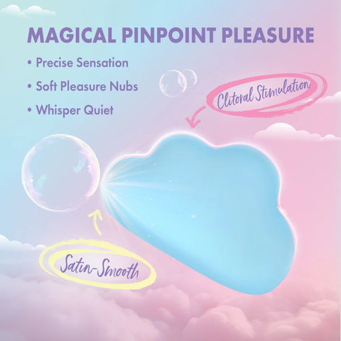 Play With Me Cuddle Cloud Handheld Rechargeable Clitoral Vibrator With Sensual Pleasure Nubs