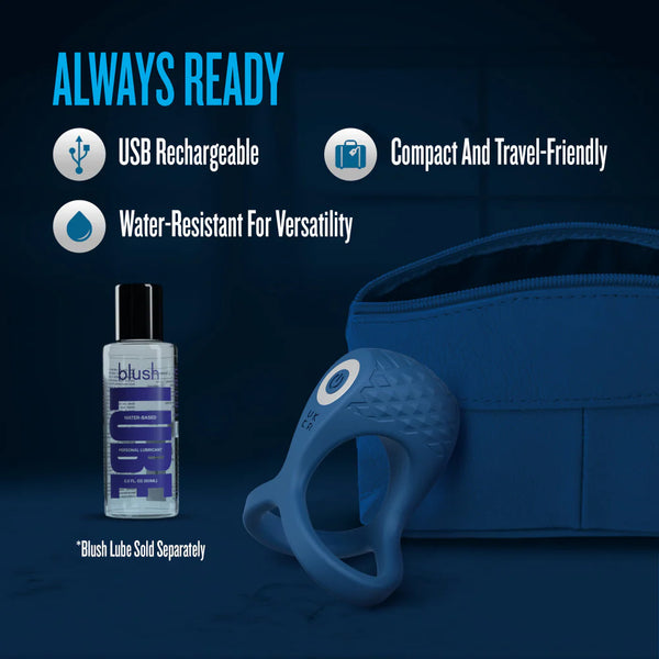 Performance Plus Dual Flex Pro Rechargeable Vibrating Cock Ring & Ball Strap