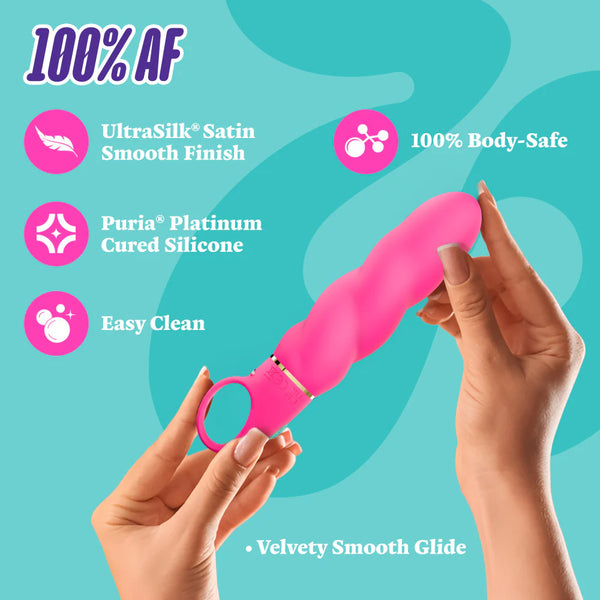 Aria Amazing AF Rumble Tech™ Spiral G-Spot Rechargeable Silicone Vibrator