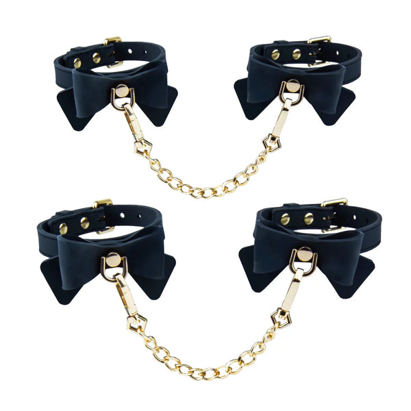Temptasia Ardor Silicone Wrist & Ankle Restraints with Bow