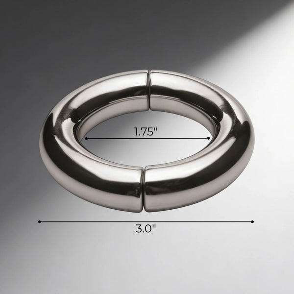 Mega Magnetize Stainless Steel Magnetic Cock Ring